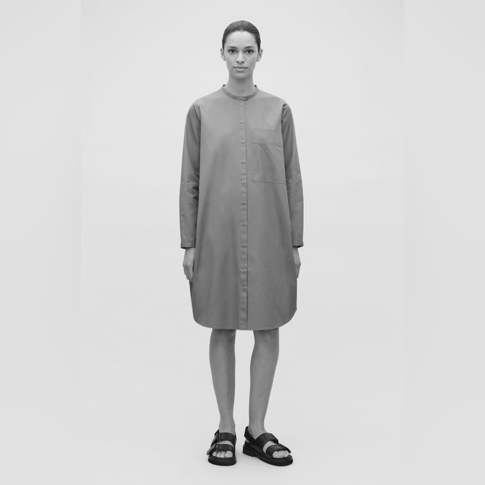 COS Grandad-Collar Relaxed Fit Dress